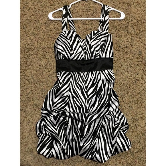 Zebra print bubble dress!