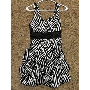 Zebra print bubble dress!
