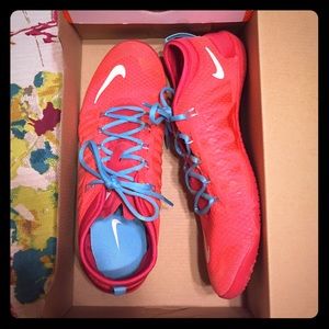 Neon Orange/Blue Nike's 😍