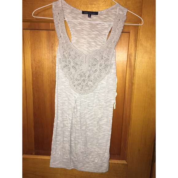 Embellished Pearl Tank Top