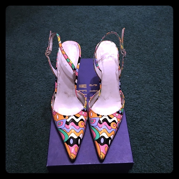 Steven Weitzman sling back heels - Picture 1 of 3