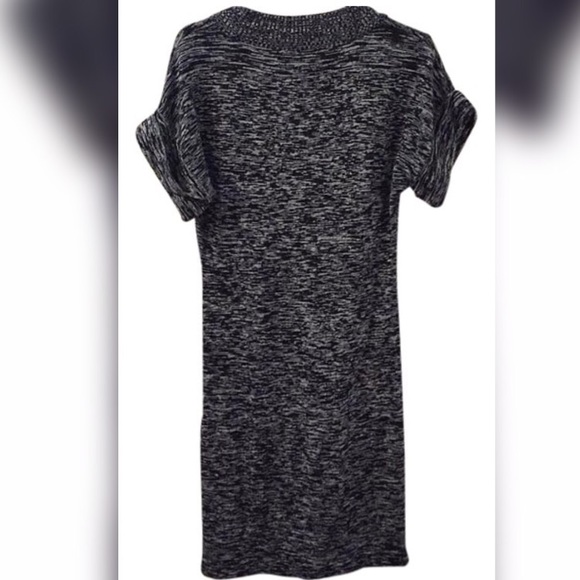 Black and white sweater dress