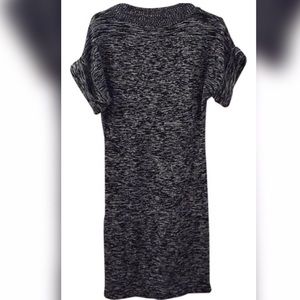 Black and white sweater dress