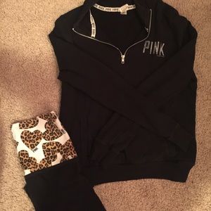 Victoria's Secret Half Zip and Crop Legging