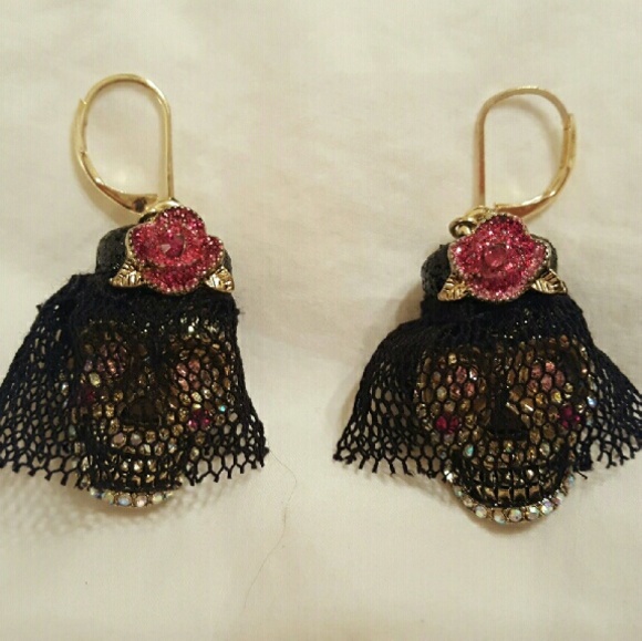 Betsey Johnson Day of Dead Earrings
