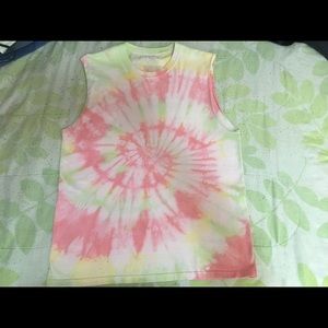 Pastel tie dye tank top