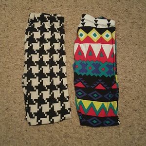 Charlotte Russe patterned leggings