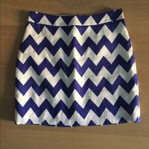 Kate Spade Chevron Mini Skirt, sz 0