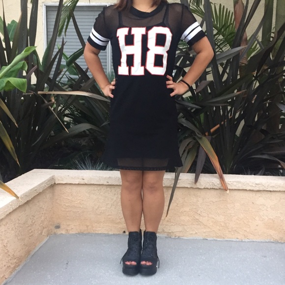Dresses & Skirts - Trendy mesh athletic tee dress