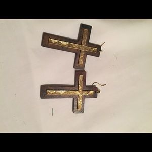 Cross elegant earrings