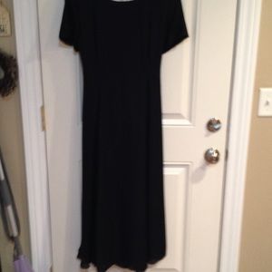 Navy blue georgette dress