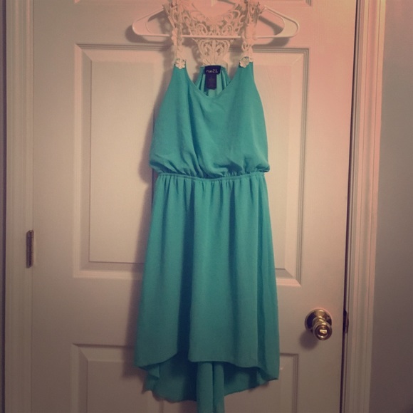 💓Detailed back high low dress
