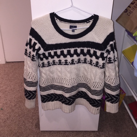 Black and White Sweater