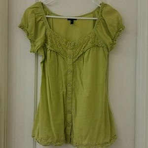 Lime green cotton top