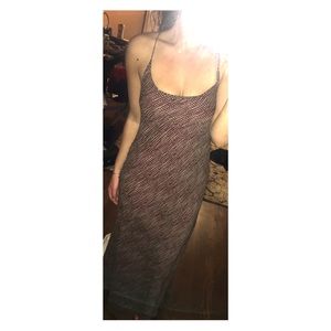 Vintage J. Crew Full Length Dress, 100% Silk