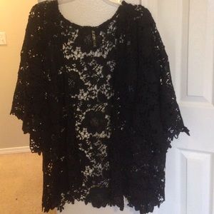 XL perfect floral/lace cardigan