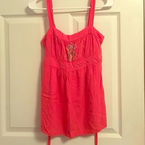 💓Coral dressy tank