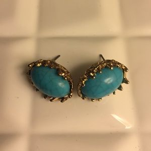 Turquoise stud earrings