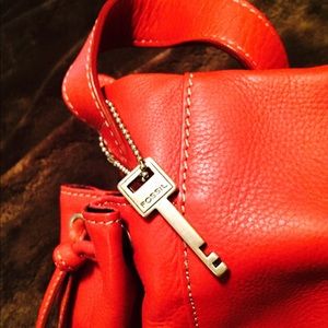Fossil Brick Red shoulder purse