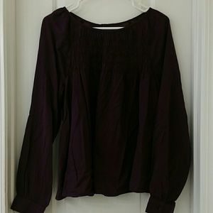 Gauzy purple top