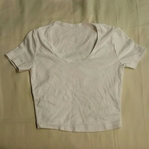 American Apparel White Crop Top