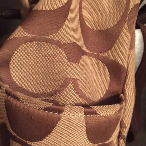 ⭐️SOLD⭐C️oach signature tote backpack - Picture 3 of 3