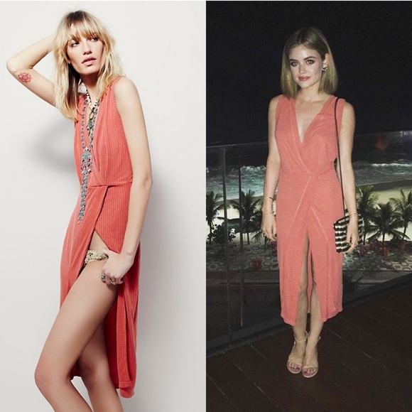 📍SOLD📍Free People Rising Sun Ribbed Maxi Sunset - Picture 2 of 4