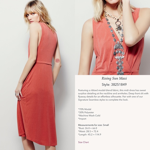 📍SOLD📍Free People Rising Sun Ribbed Maxi Sunset - Picture 3 of 4
