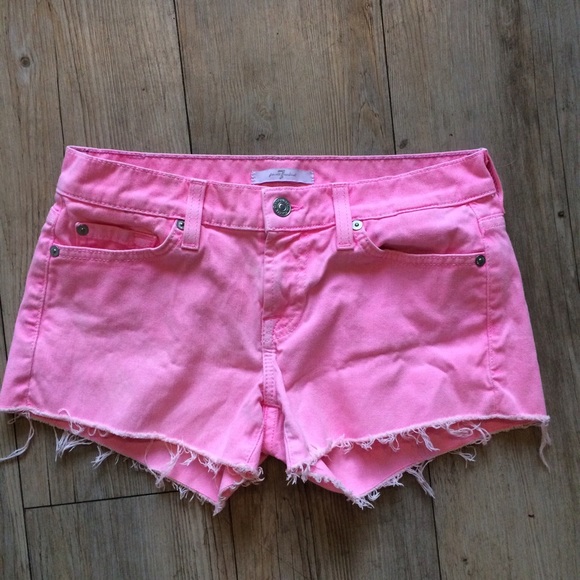 7 For All Mankind Pants - SOLD 7 For All Mankind Pink Denim Shorts