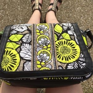 Vera Bradley Citron Black Crosstown Crossbody