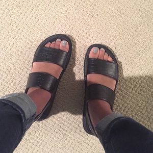 Snake Print Platform Sandal