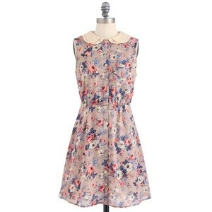 Modcloth floral print peter pan collar dress