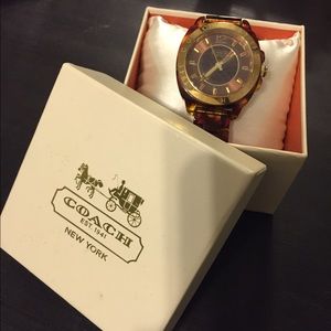COACH Brown Tortoise Watch