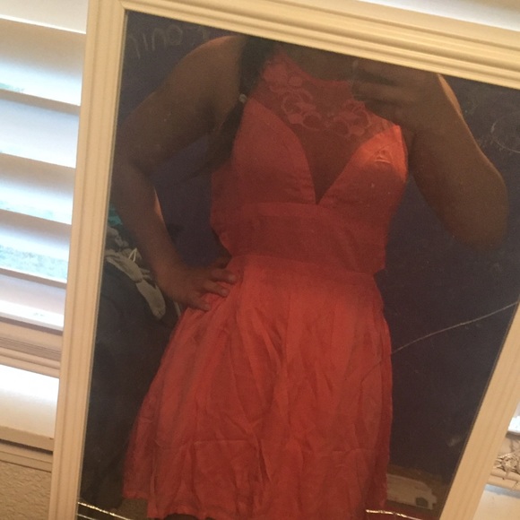 Coral dress