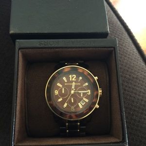 Michael kors tortoise watch