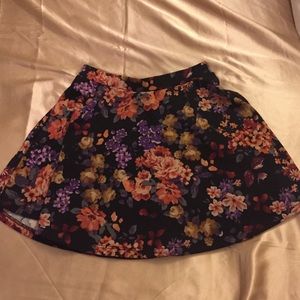 floral circle/skater skirt size small