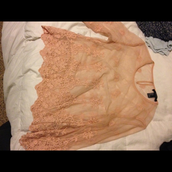 Sheer lace top