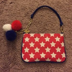 Betsey Johnson Mini star spangle wristlet