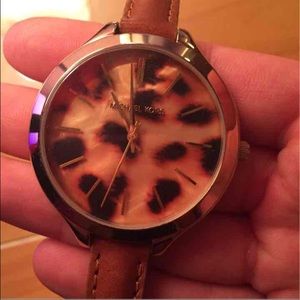 **SOLD** Michael Kors leather strap watch
