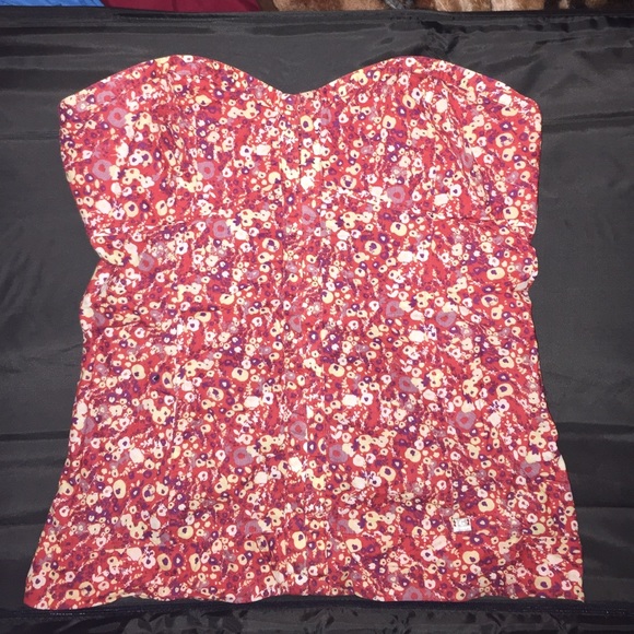 G by guess strapless top