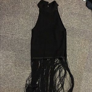 zara fringe top