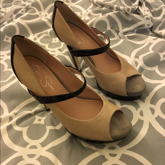 Jessica Simpson Shoes - JESSICA SIMPSON Peeptoe Pumps