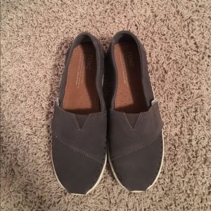 Charcoal Grey Brushed Nylon Women's Avalon Slipons