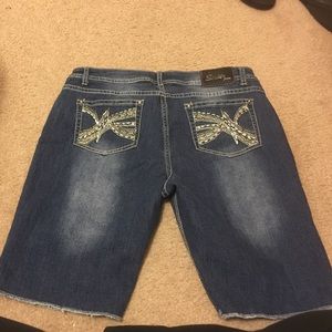 Blue jean shorts