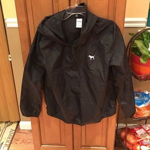 Victoria's Secret PINK black rain jacket