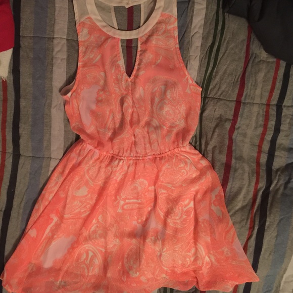 Coral dress