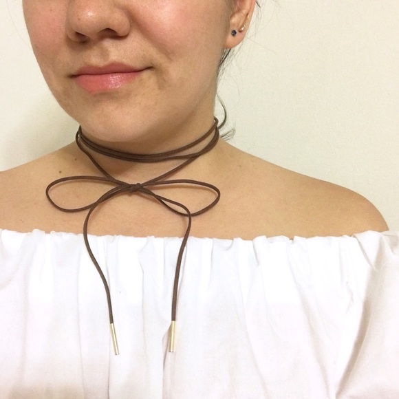 Jewelry - 🔻Brown Faux Suede Wrap Choker Necklace Jewelry - 🔻Brown Faux Suede Wrap Choker Necklace