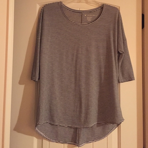 Black and white striped tee