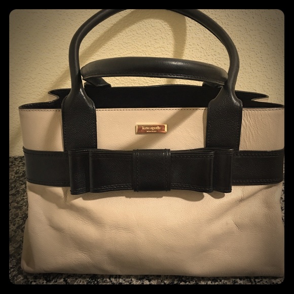 Kate Spade Leather Tan and Black Bag