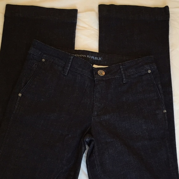 Banana Republic Pants - Banana Republic Dark Rinse Trouser Jeans